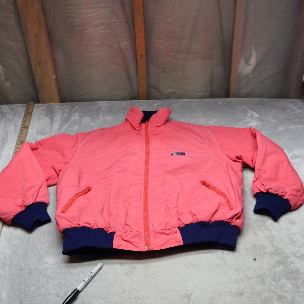 Eddie Bauer Jacket Women Large Pink Fleece Lined Insulated Retro Winter Fall VTG